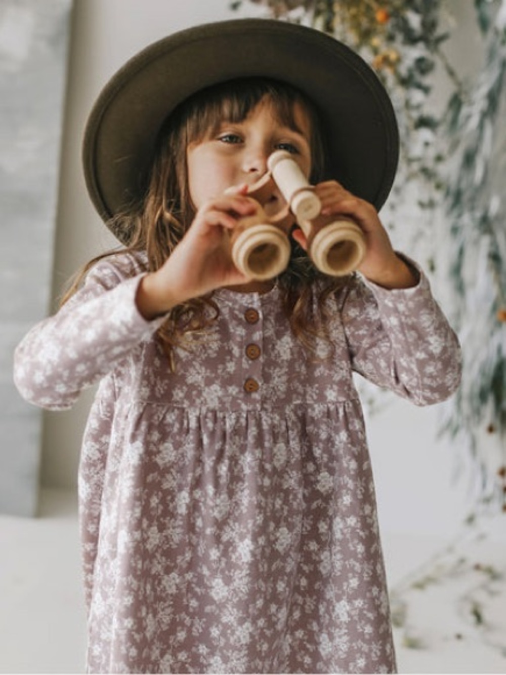 Jamie Kay Fawn Floral Long Sleeve Bridget Dress